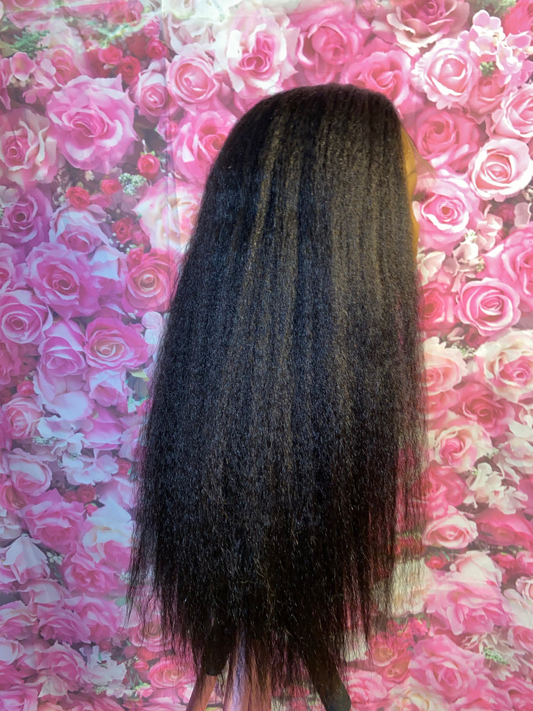 Indian Kinky Straight Human Hair HD Lace Front Wig - Luxury Line