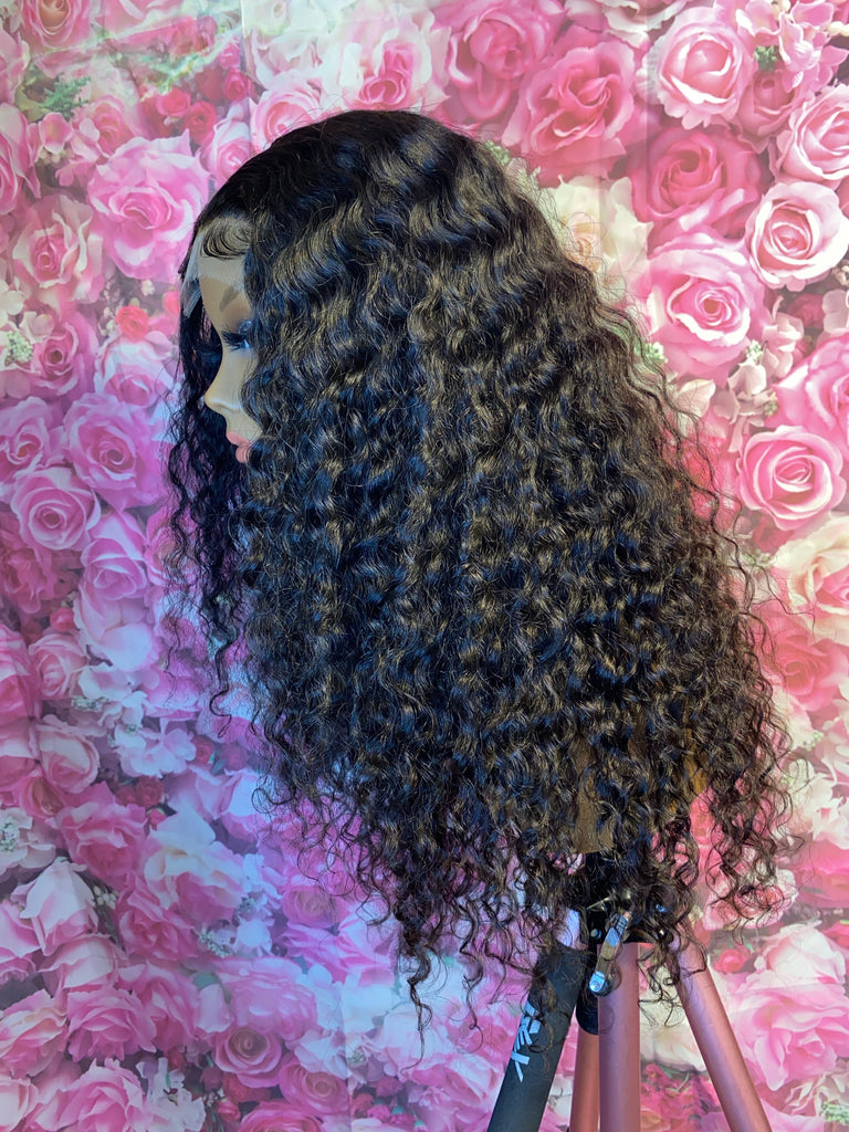 Indian Curly Human Hair HD Lace Closure Unit - Luxury Line