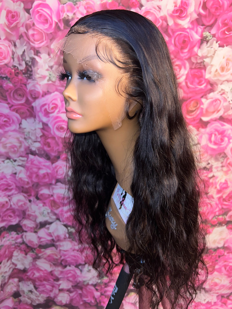 Glueless 22” Body Wave Human Hair HD Lace Frontal Unit