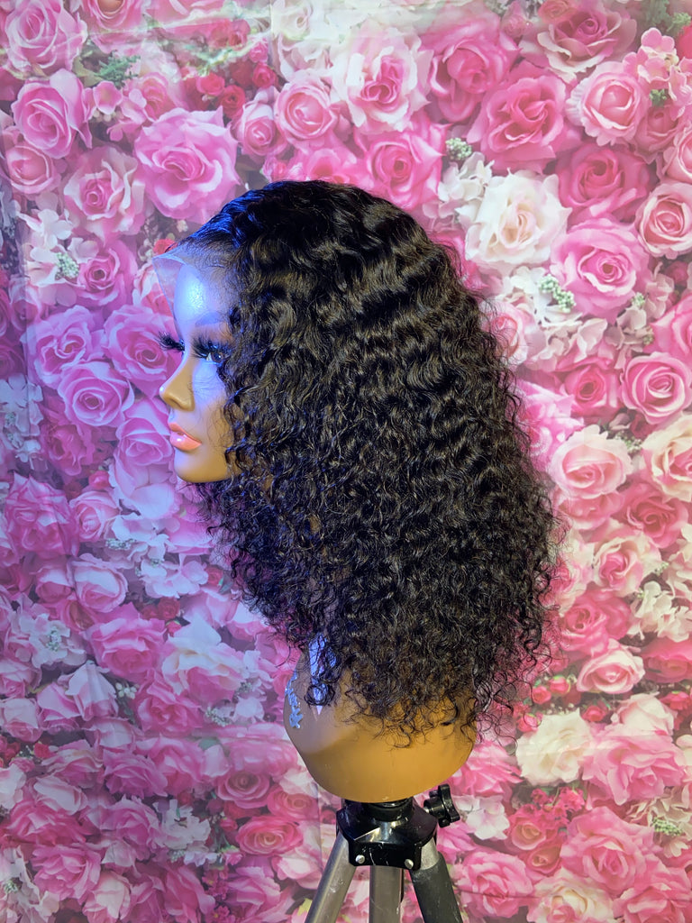 Deep Wave Human Hair Lace Front Wig - Main Line